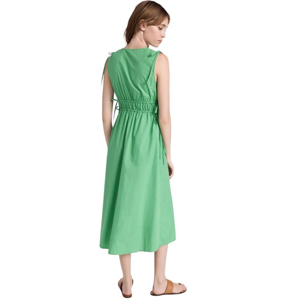 Rails Constantine Midi Dress Kelly Green Size Large Sleeveless Cinched Waist - Picture 7 of 16